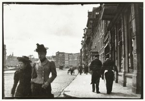 Street View of the Rokin in Amsterdam by George Hendrik Breitner