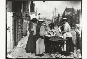 Street Vendor from a Handcart on the Rokin in Amsterdam