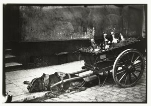 Draft Dog Pulling a Cart with Barrels by George Hendrik Breitner