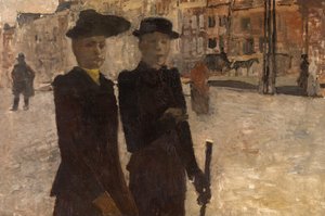 Women on the Rokin in Amsterdam by George Hendrik Breitner