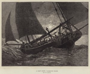 A Hazy Night, Yarmouth Roads by George Henry Andrews