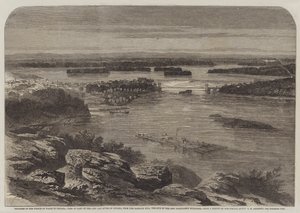 Progress of the Prince of Wales in Canada, View of Part of the City and River of Ottawa, from the Barrack Hill, the Site of the New Parliament Buildings by George Henry Andrews