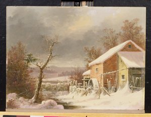 Old Mill in Winter, 1861