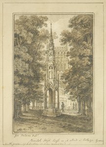 Bristol High Cross as it stood in College Green in 1763