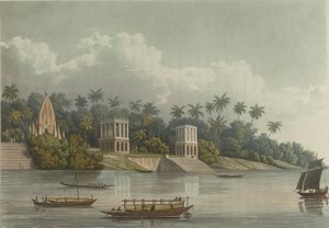 Hindoo Pagodas Below Barrackpore on the Ganges by George Hunt