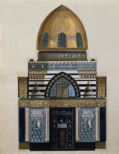 Design for the Arab Hall at Leighton House, London by George II Aitchison