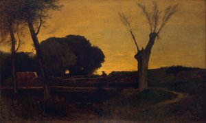Evening at Medfield, Massachusetts by George Inness