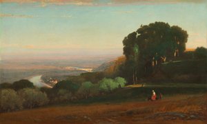 View of the Tiber near Perugia, 1872-1874