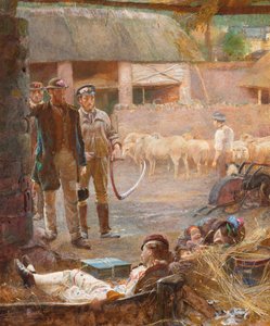Strolling Players by George John Pinwell