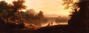 A Pastoral Landscape with Shepherds and Their Flocks
