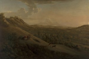 Box Hill, Surrey, with Dorking in the Distance by George Lambert