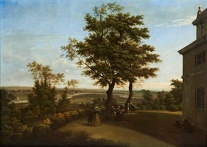 Westcombe House, View from the Terrace, with London in the Distance