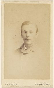 Unidentified Man with Moustache, in Vignette-Style by George Lavis