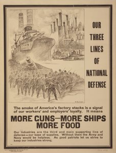 Our Three Lines of National Defense, by R. Peckner by Bartolome Esteban and studio Murillo