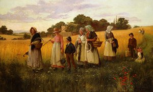 Barley Cutters Returning from Work