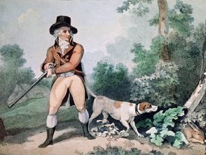 Hare Shooting engraved by C. Cotton