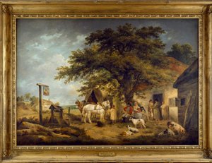 Landscape with Figures at the Door of an Inn