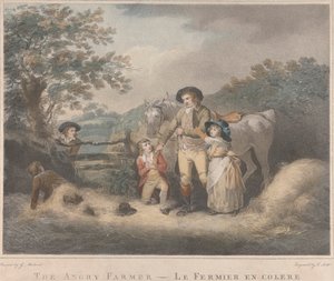 Set of Four: The Angry Farmer by George Morland