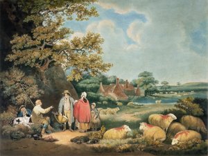 The Shepherds, engraved by William Ward, 1806