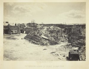 Interior View of Fort Sumter by George N. Barnard