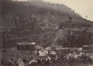 Pass in the Racoon Range, Whiteside No. 1, 1860s by George N. Barnard