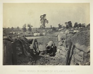 Rebel Works in Front of Atlanta, GA, No. 3 by George N. Barnard