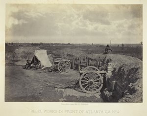 Rebel Works in Front of Atlanta, GA, No. 4 by George N. Barnard