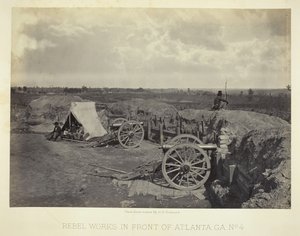 Rebel Works in Front of Atlanta, GA, No. 4 by George N. Barnard