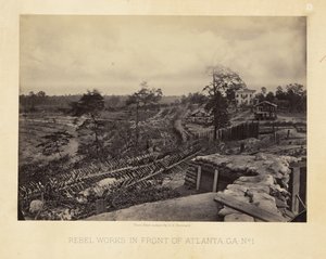 Rebel Works in Front of Atlanta, Georgia, No. 1 by George N. Barnard