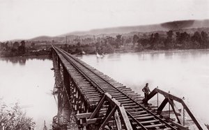 Tennessee River at Bridgeport, ca. 1864 by George N. Barnard