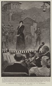 An Impression of Madame Calve, as Anita, in La Navarraise by George Percy Jacomb Hood
