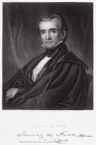 James Knox Polk, engraved by Henry Bryan Hall by George Peter Alexander Healy