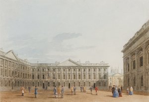 Peckwater Quad looking East, Christ Church, Oxford, 1850