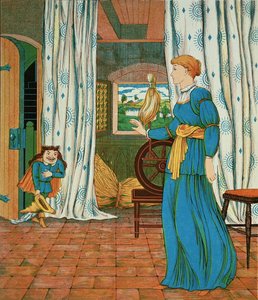Rumpelstiltskin with the Princess by George R. Halkett