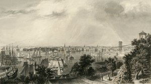 City of New York, from Brooklyn Heights by George R. Hall