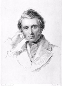 Portrait of John Ruskin Engraved by Francis Holl
