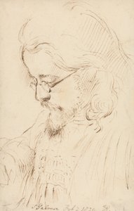 Portrait of Samuel Palmer, Head and Shoulders by George Richmond