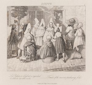 Women Purchasing Fish, Dieppe, c.1821