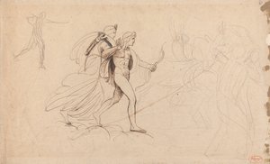 Apollo and Diana for "The Destruction of Niobe