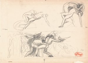 Figure Composition Study; Hell