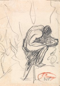 Figure Standing with a Bent Knee by George Romney