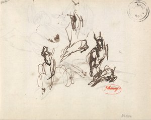 Frolicking Goat: Three Sketches by George Romney
