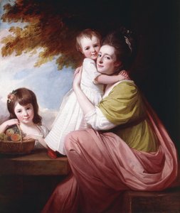 Group Portrait of Dorothy Stables and Her Daughters, Harriet and Maria, Three-Quarter-Length