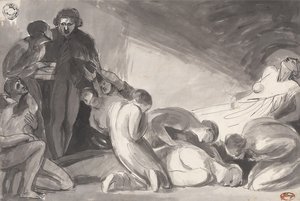 Howard Visiting a Prison by George Romney