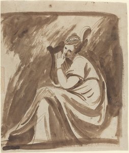 Lady Hamilton Playing a Lyre by George Romney
