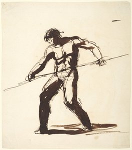 Man with a Lance by George Romney