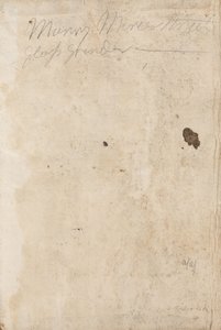 Manuscript Notes by George Romney