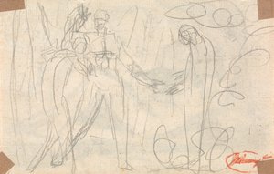 Pharmarus Raises the Phantom before Kunaza by George Romney