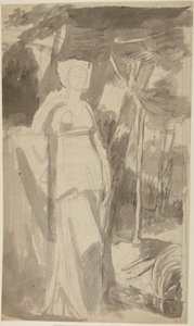 Portrait Study of Miss Francis Woodley by George Romney