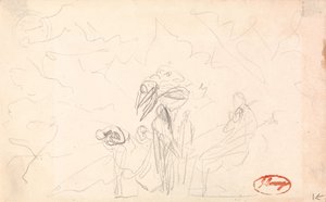 Possibly a Group of Figures with Flying Figures by George Romney